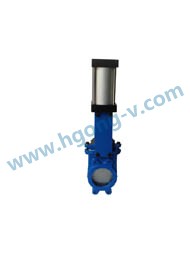 API/DIN pneumatic carbon steel knife gate valve
